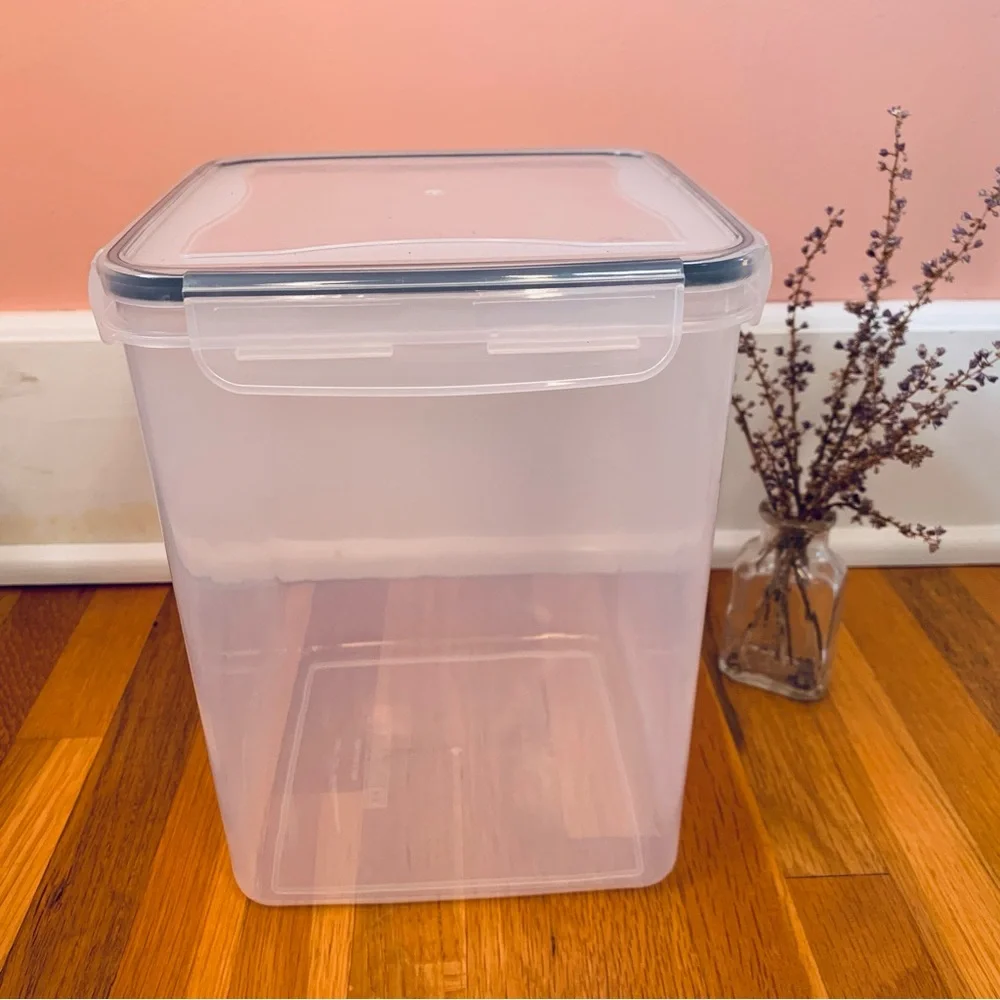 Clear Plastic Storage Container Sealing Snap Lid Food Grade